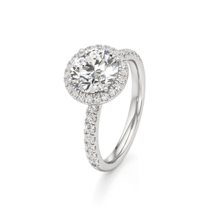 Carissa Princess Halo with Diamond Band