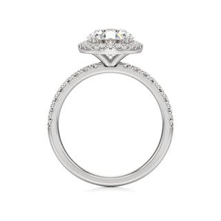 Carissa Princess Halo with Diamond Band