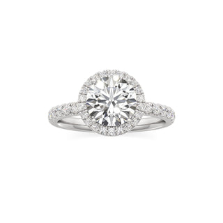 Carissa Princess Halo with Diamond Band