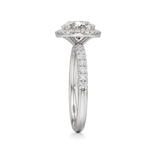 Carissa Princess Halo with Diamond Band