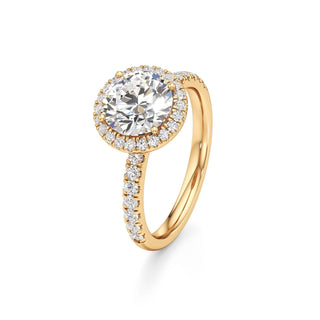 Carissa Princess Halo with Diamond Band