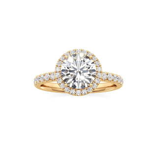 Carissa Princess Halo with Diamond Band