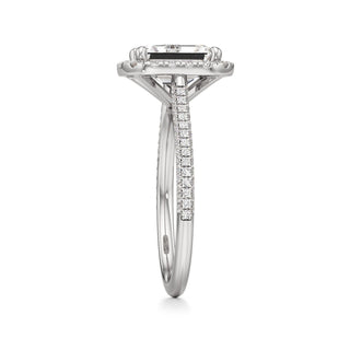 Cathedral Pavé Set Halo Marquise Engagement Ring