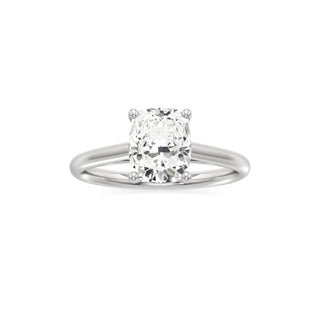 Cathedral Plain Basket Pear Engagement Ring