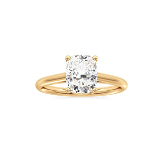 Cathedral Plain Basket Pear Engagement Ring