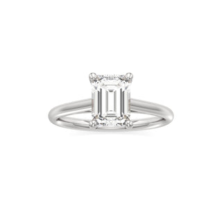 Cathedral Plain Basket Pear Engagement Ring