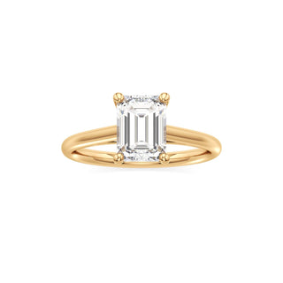 Cathedral Plain Basket Pear Engagement Ring