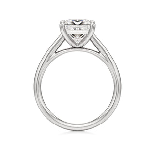 Cathedral Plain Basket Pear Engagement Ring
