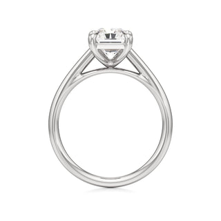 Cathedral Plain Basket Pear Engagement Ring