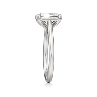 Cathedral Plain Basket Pear Engagement Ring