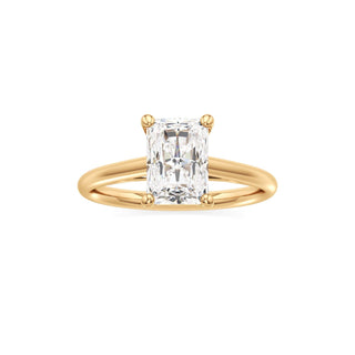 Cathedral Plain Basket Pear Engagement Ring