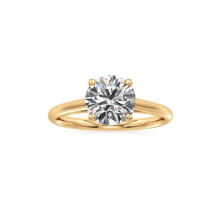 Cathedral Plain Basket Pear Engagement Ring