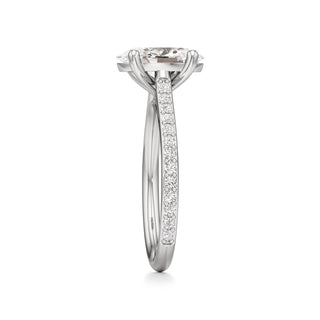 Cathedral Prong Set Basket Marquise Engagement Ring