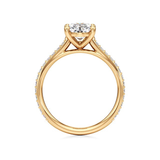 Cathedral Prong Set Basket Marquise Engagement Ring