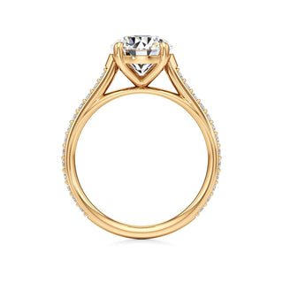 Cathedral Prong Set Basket Marquise Engagement Ring