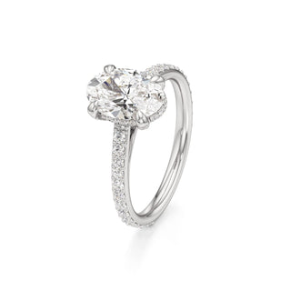 Cathedral Prong Set Diamond Basket Marquise Engagement Ring