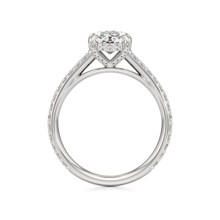 Cathedral Prong Set Diamond Basket Marquise Engagement Ring