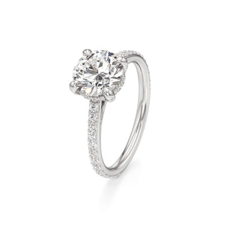 Cathedral Prong Set Diamond Basket Marquise Engagement Ring