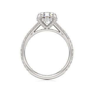 Cathedral Prong Set Diamond Basket Marquise Engagement Ring
