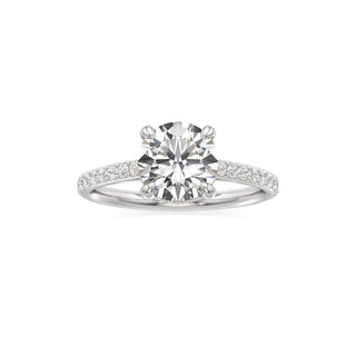 Cathedral Prong Set Diamond Basket Marquise Engagement Ring