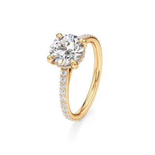 Cathedral Prong Set Diamond Basket Marquise Engagement Ring
