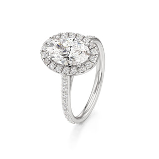 Cathedral Prong Set Halo Marquise Engagement Ring