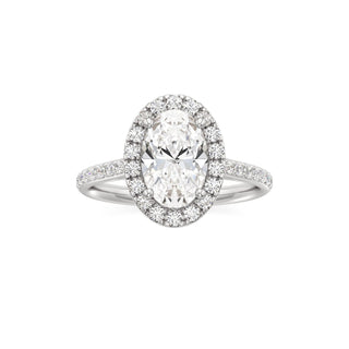 Cathedral Prong Set Halo Marquise Engagement Ring