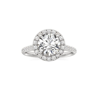 Cathedral Prong Set Halo Marquise Engagement Ring
