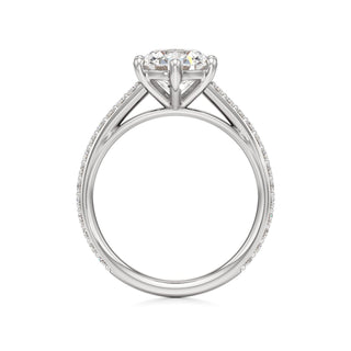 Cathedral Prong Set Six Prong Marquise Engagement Ring