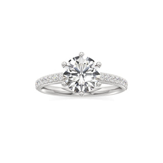 Cathedral Prong Set Six Prong Marquise Engagement Ring