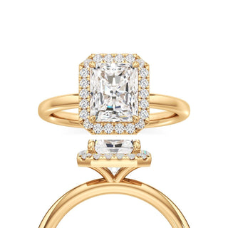Celeste Radiant Halo Plain Band
