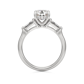 Christal Radiant Three Stone Tapered Baguette