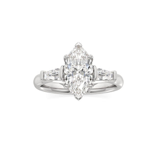 Christal Radiant Three Stone Tapered Baguette