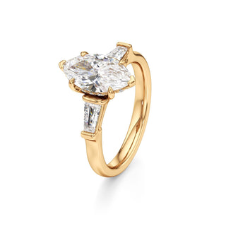 Christal Radiant Three Stone Tapered Baguette