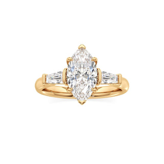 Christal Radiant Three Stone Tapered Baguette