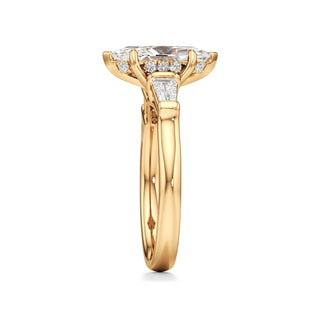 Christal Radiant Three Stone Tapered Baguette