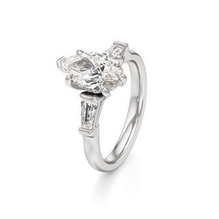Christal Radiant Three Stone Tapered Baguette