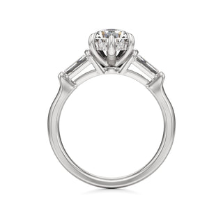 Christal Radiant Three Stone Tapered Baguette