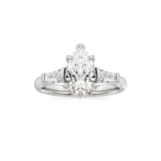 Christal Radiant Three Stone Tapered Baguette