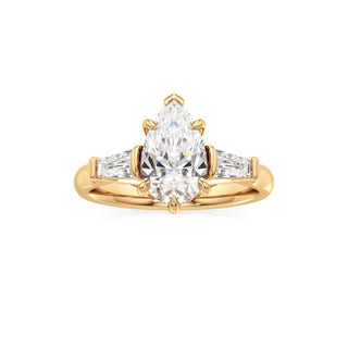 Christal Radiant Three Stone Tapered Baguette