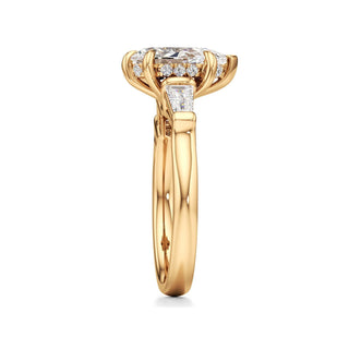 Christal Radiant Three Stone Tapered Baguette