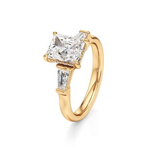 Christal Radiant Three Stone Tapered Baguette