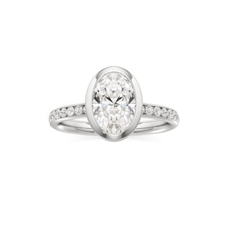Classic Channel Set Bezel Radiant Engagement Ring
