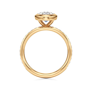 Classic Channel Set Bezel Radiant Engagement Ring