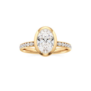 Classic Channel Set Bezel Radiant Engagement Ring