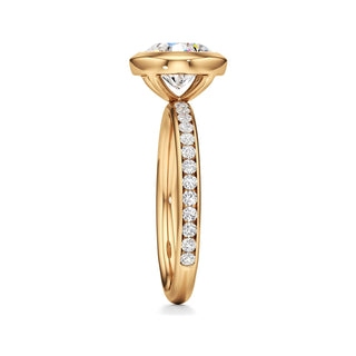 Classic Channel Set Bezel Radiant Engagement Ring