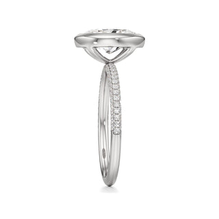 Classic Pavé Set Bezel Round Engagement Ring