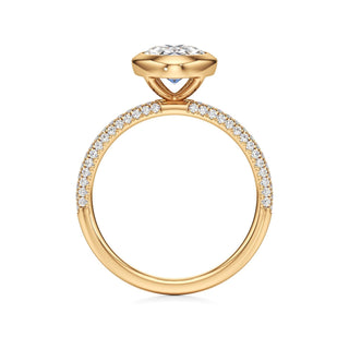 Classic Pavé Set Bezel Round Engagement Ring
