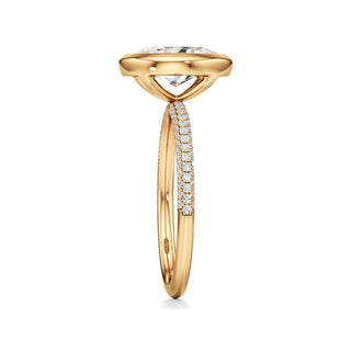 Classic Pavé Set Bezel Round Engagement Ring