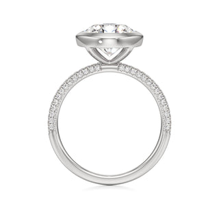 Classic Pavé Set Bezel Round Engagement Ring